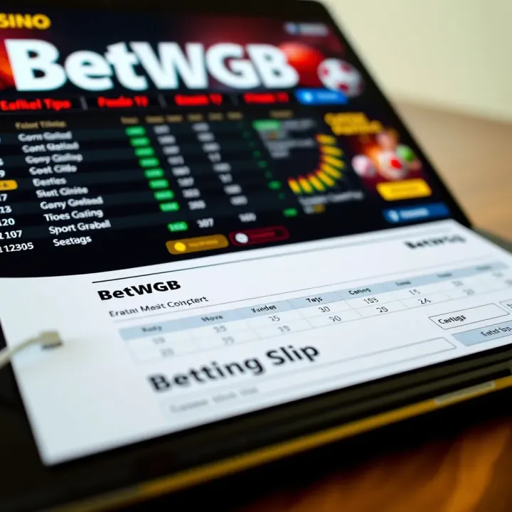 Android smartphone showing BetWGB app interface with betting options available