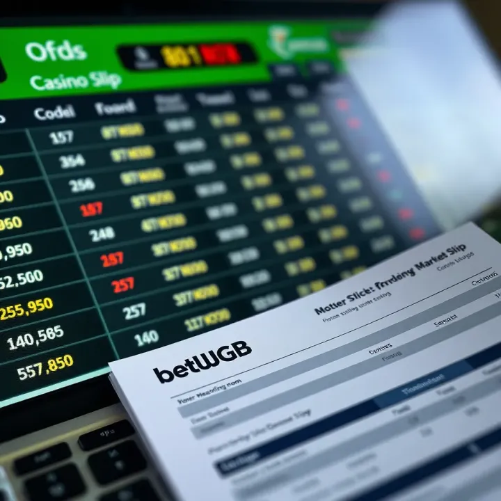 Mobile phone displaying BetWGB app interface with sports betting options