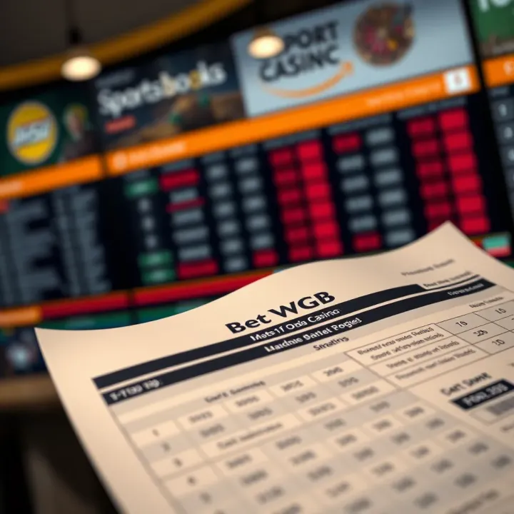 User interface of BetWGB app showing various sports betting options available for Nigerian users