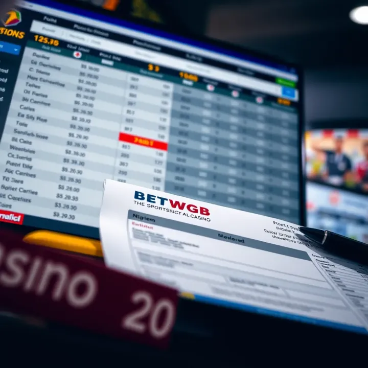 Betwgb Cricket Platform with Live Betting Features Digital interface displaying cricket betting options and live match statistics