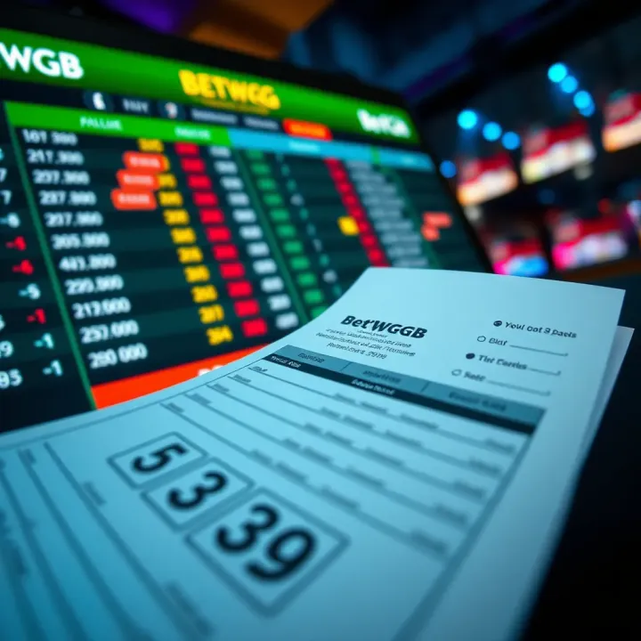 User engaging with BetWGB betting platform on a mobile device showcasing betting options and live odds