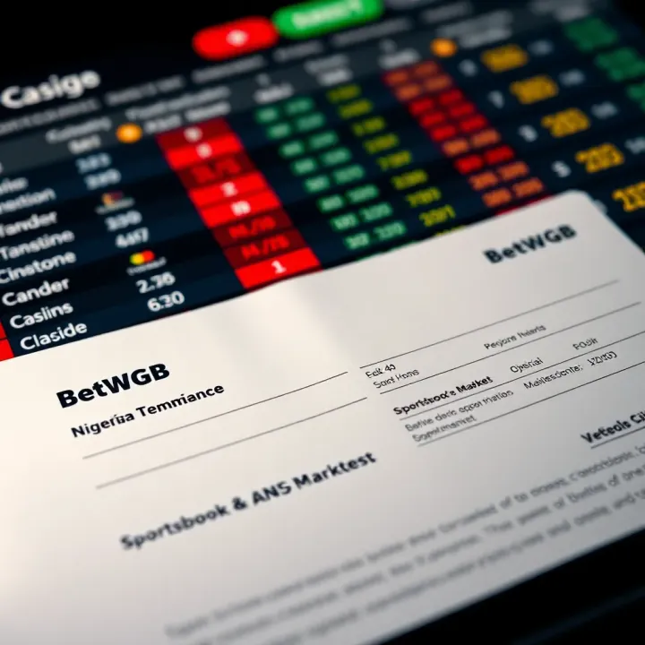 User interacting with BetWGB sportsbook interface on a mobile device showing live betting options