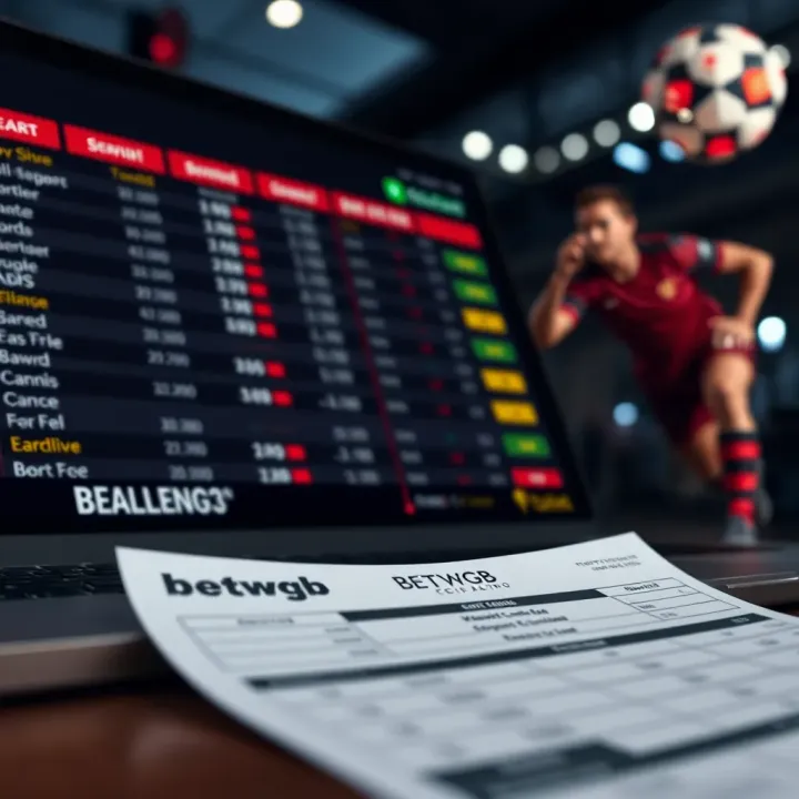 Graph depicting football team performance statistics and trends for betting analysis