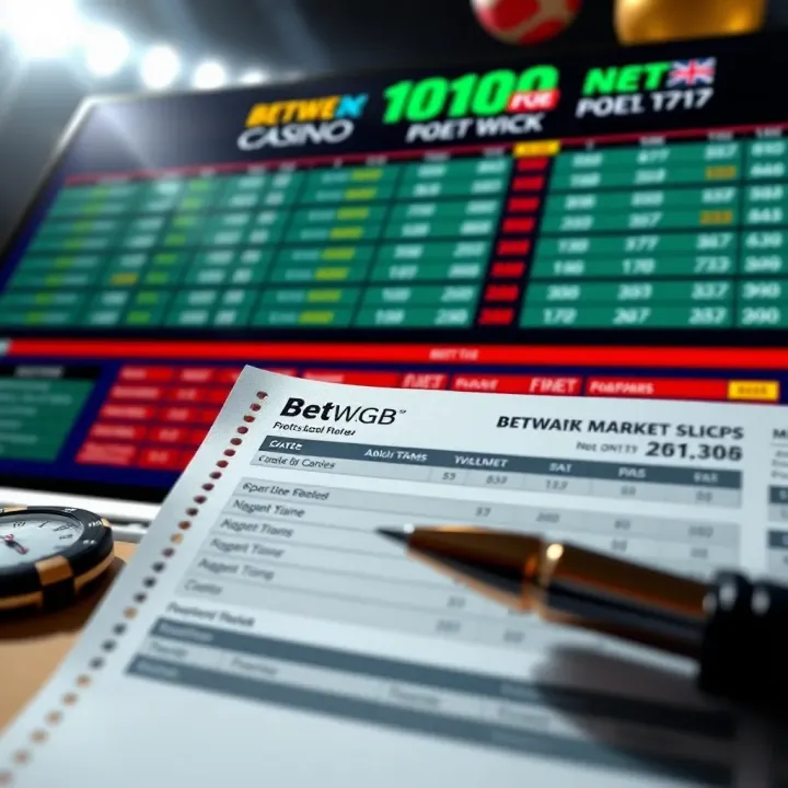 Dashboard view of BetWGB platform highlighting key features and navigation options