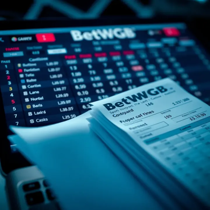 User entering login details on BetWGB sports betting platform on a laptop