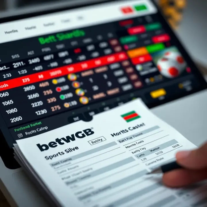 Dynamic live sports betting interface displaying real-time odds and match updates