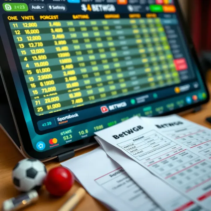 Digital screen displaying real-time football scores and match statistics