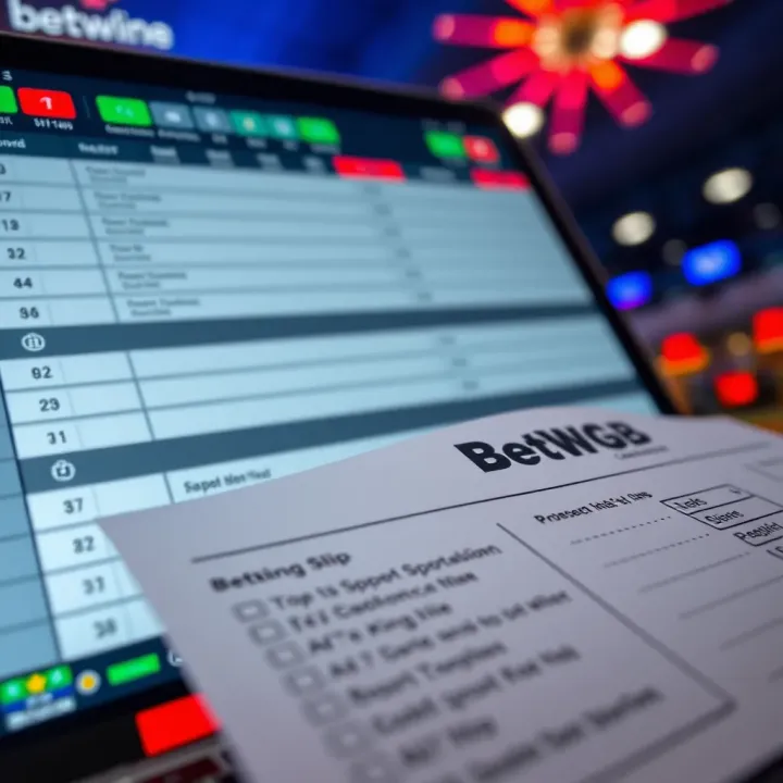 Illustration of a smartphone displaying BetWGB betting platform with highlighted bet codes for quick selection
