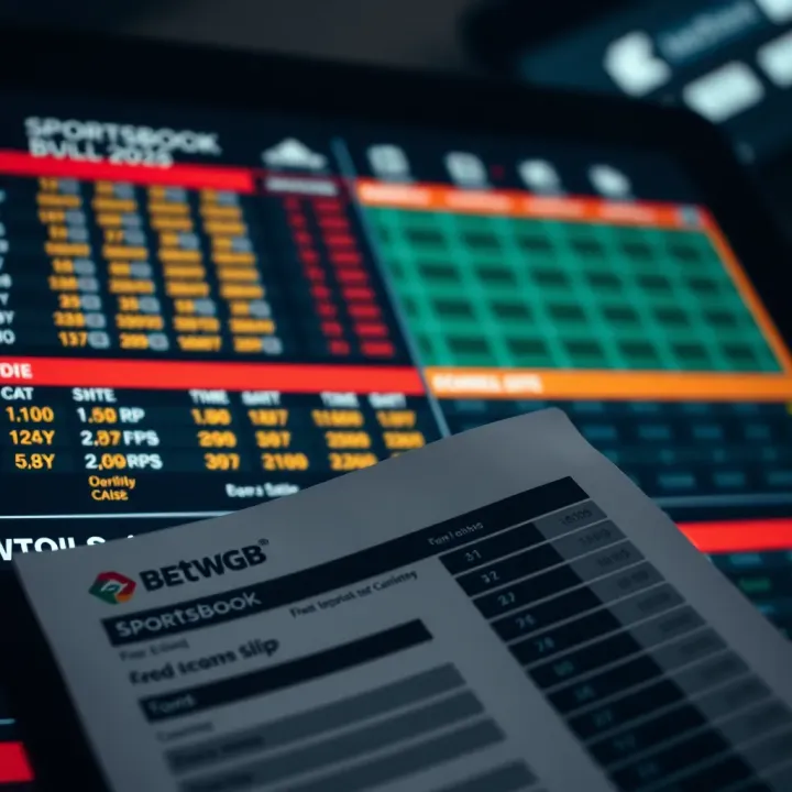 Illustration of a legal document and a betting platform screen highlighting licensing and regulatory compliance